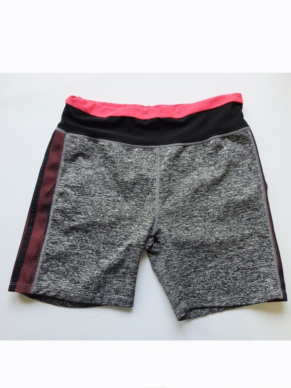 Gray Performance Highrise Biker Shorts